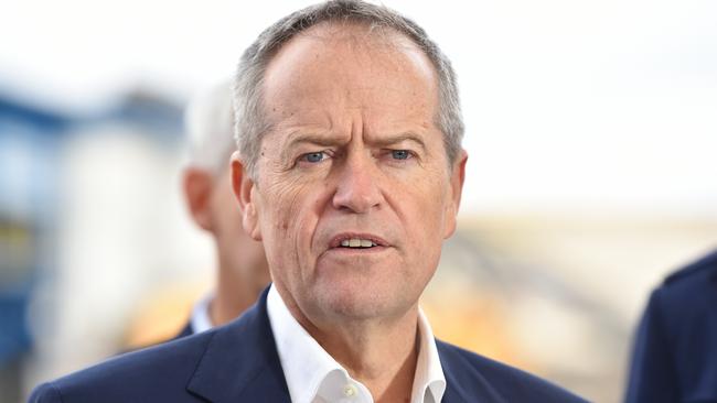 Opposition Leader Bill Shorten will announce Labor’s climate change policies, which include more electric vehicles and anti-tree clearing laws. Picture: AAP/James Ross