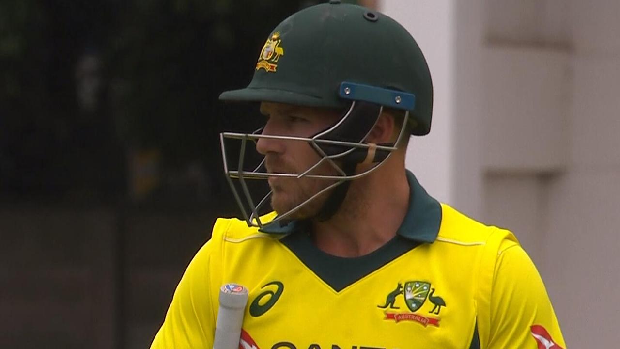 Aaron Finch's hot run of form was halted by Shaheen Afridi.