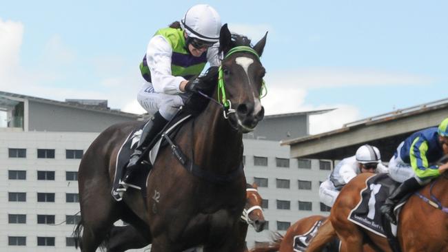 Jess Taylor on Girls Are Ready winning at Warwick Farm. Picture: AAP