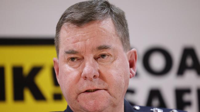 Superintendent Bob Gray from Traffic Services has urged South Australian drivers to think about the victim’s family before contemplating fleeing the scene of a crash. Picture: NCA NewsWire / David Mariuz