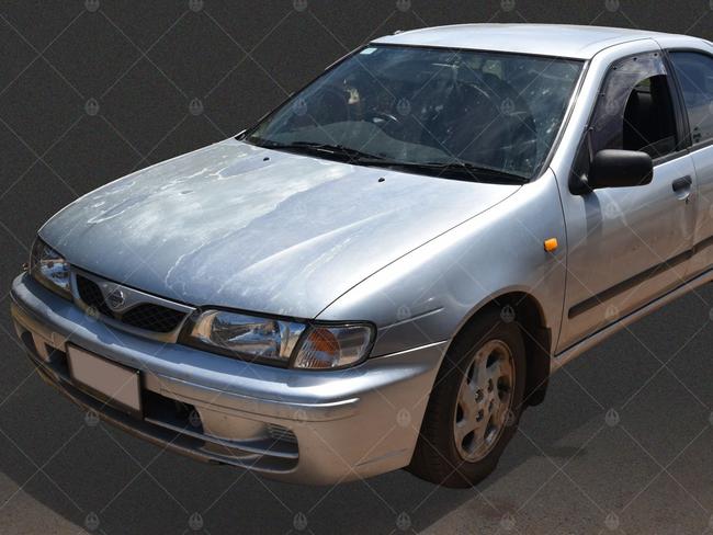 A 1998 silver Nissan Pulsar police believe may be connected to the disappearance of Angie Fuller. Picture: NTPFES