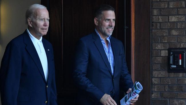 Hunter Biden, the President’s son, has been accused of tax crimes and making a false statement when he bought a gun. Picture: Nicholas Kamm/Getty Images/The Times