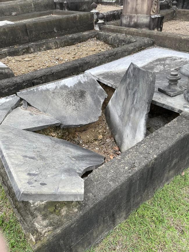 The cemetery was established in 1875.