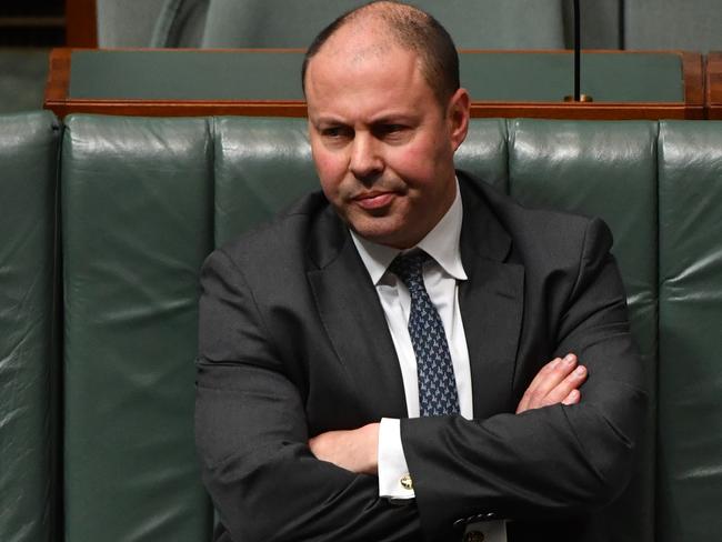 Treasurer Josh Frydenberg during Question Time in the House of Representatives at Parliament House in Canberra, Wednesday, June 10, 2020. (AAP Image/Mick Tsikas) NO ARCHIVING