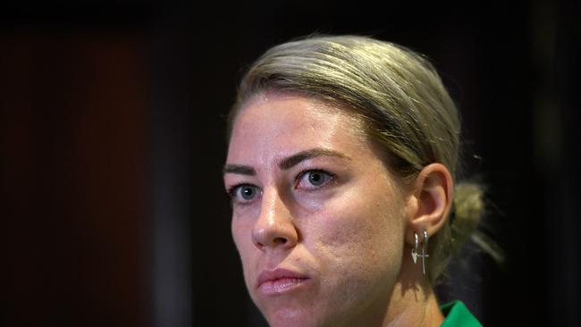 Matildas defender Alanna Kennedy is sidelined with a quad injury. Picture: AAP Image/Bianca De Marchi