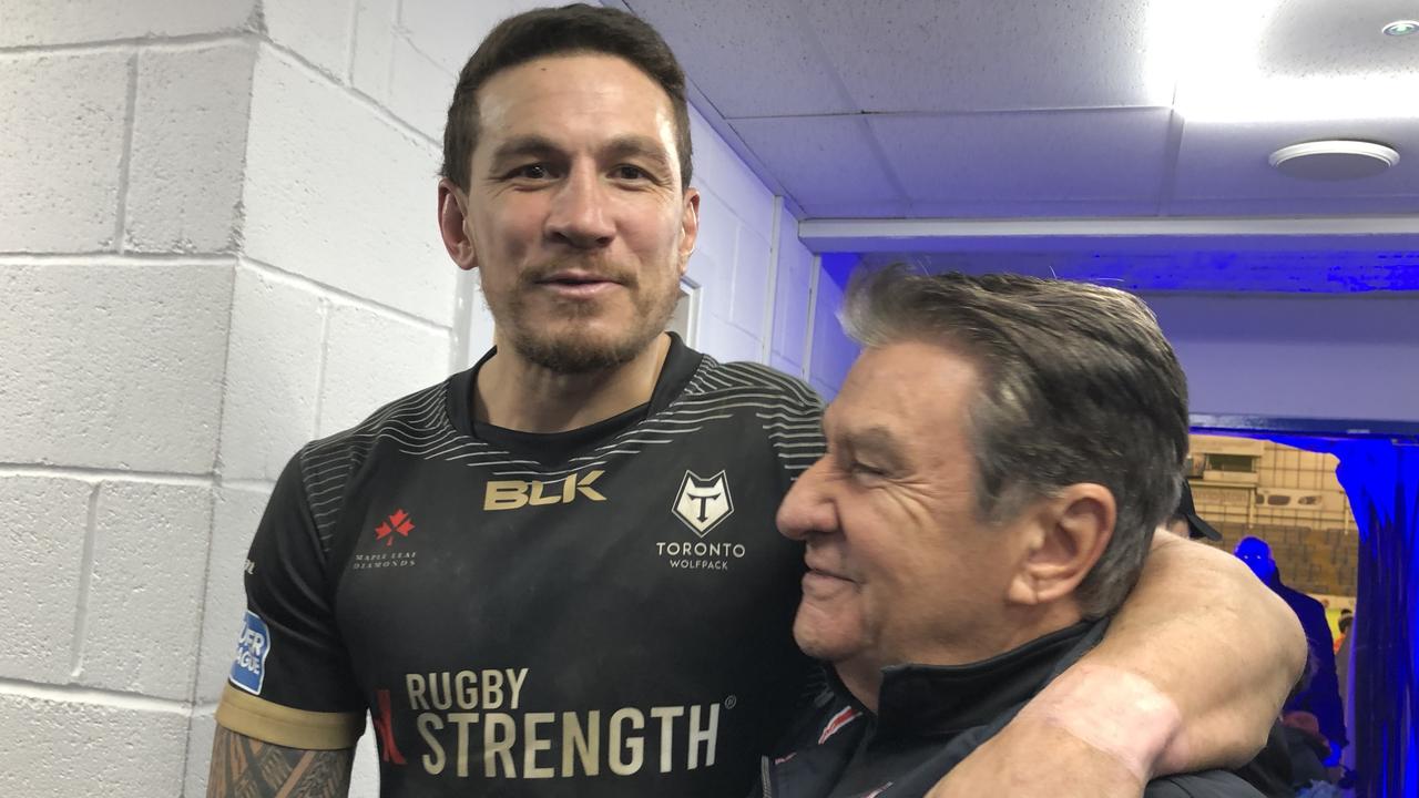 Sonny Bill reunites with Roosters boss Nick Politis in England