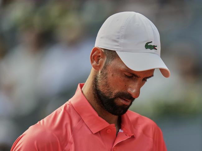 Novak Djokovic hasn’t seemed happy so far this tennis season. Picture: AP Photo/Manu Fernandez)