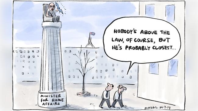 Jon Kudelka Lettters Cartoon for 26-07-2019. Version: Letters Cartoon  (1280x720 - Aspect ratio preserved, Canvas added)COPYRIGHT: The Australian's artists each have different copyright agreements in place regarding re-use of their work in other publications.Please seek advice from the artists themselves or the Managing Editor of The Australian regarding re-use.