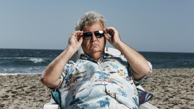 Peter Foster on the beach at Currumbin. Picture: Mark Cranitch