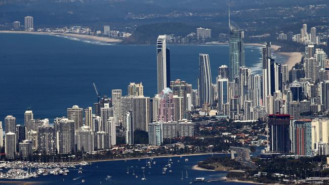 The Gold Coast lifestyle is a major drawcard to entice people to live and work here. The Broadwater. Pic by Richard Gosling