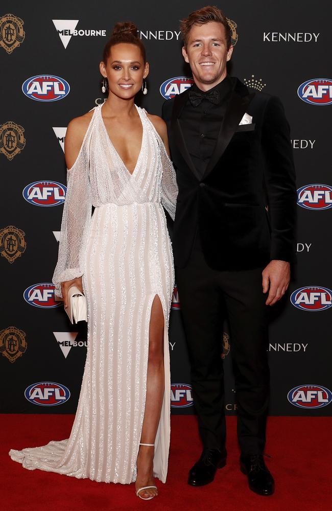 Sydney star Luke Parker and Kate Lawrence. Picture: Daniel Pockett/AFL Photos