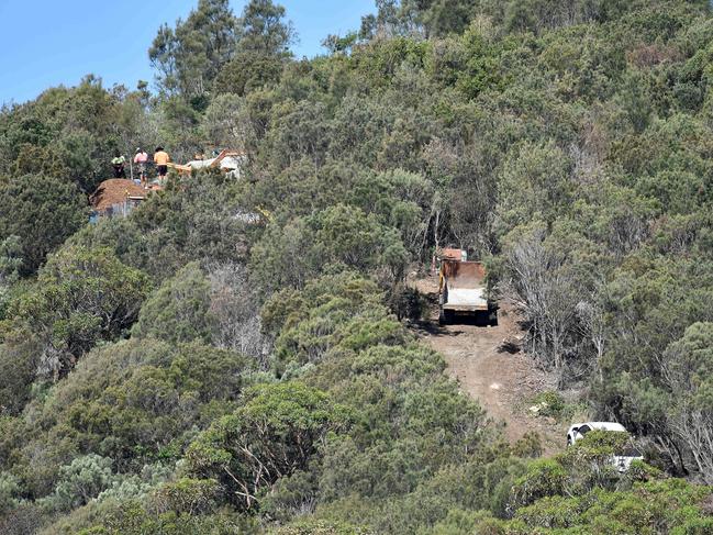 Work stopped at Winney Bay when locals expressed concern about land clearing. Picture: Troy Snook