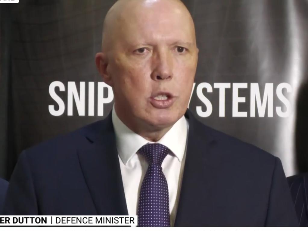 Peter Dutton claims refugee boats will return under Labor. Picture: Sky News