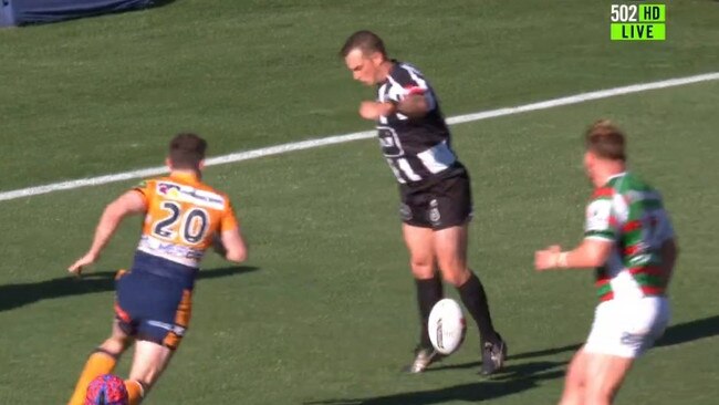 Clearly touched the ref. Photo: Fox Sports