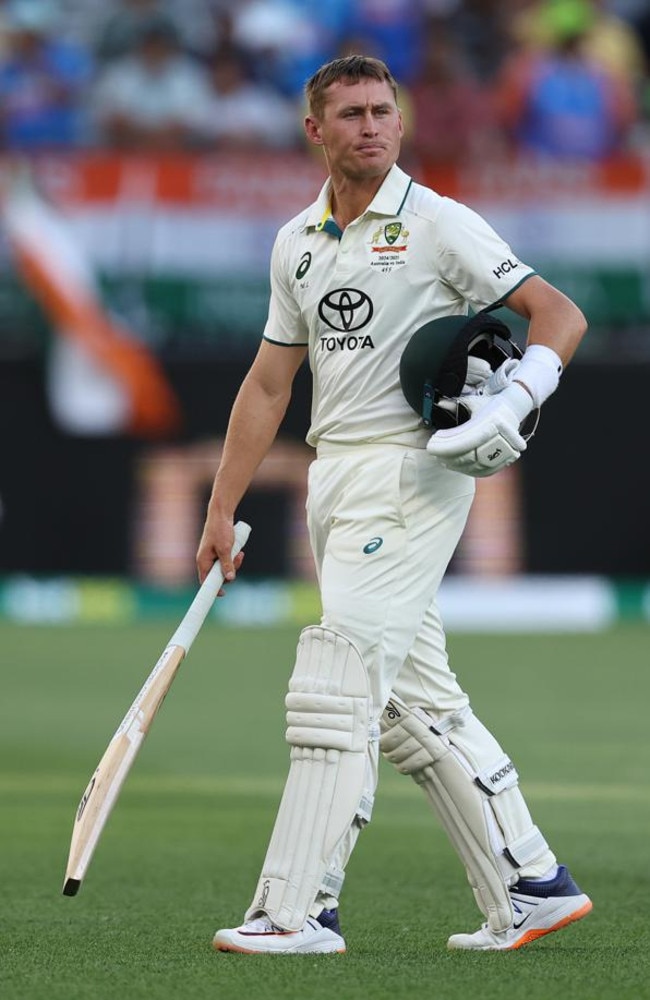 Marnus Labuschagne leaves the pitch. Picture: Getty Images