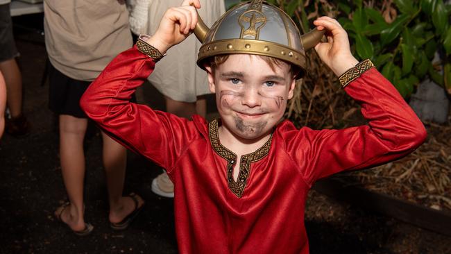 Finnlay Marshall at the 2024 Dinah Beach Viking Funeral. Picture: Pema Tamang Pakhrin