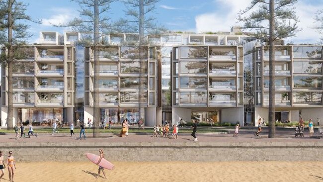 An artist's impression of the apartments to be part of the “RFW Neighbourhood” redevelopment of the Royal Far West complex at Manly. Picture: Supplied