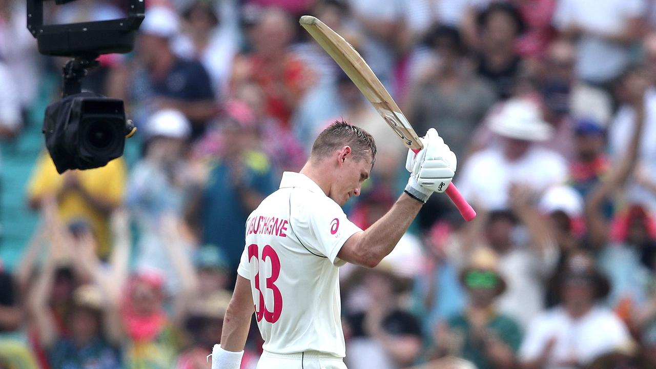 Marnus Labuschagne may have scored a double ton but it didn’t stop his coach from a cheeky sledge.