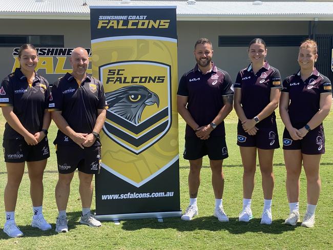 Sunshine Coast Falcons sign affiliation deal with Brisbane Broncos NRLW program.