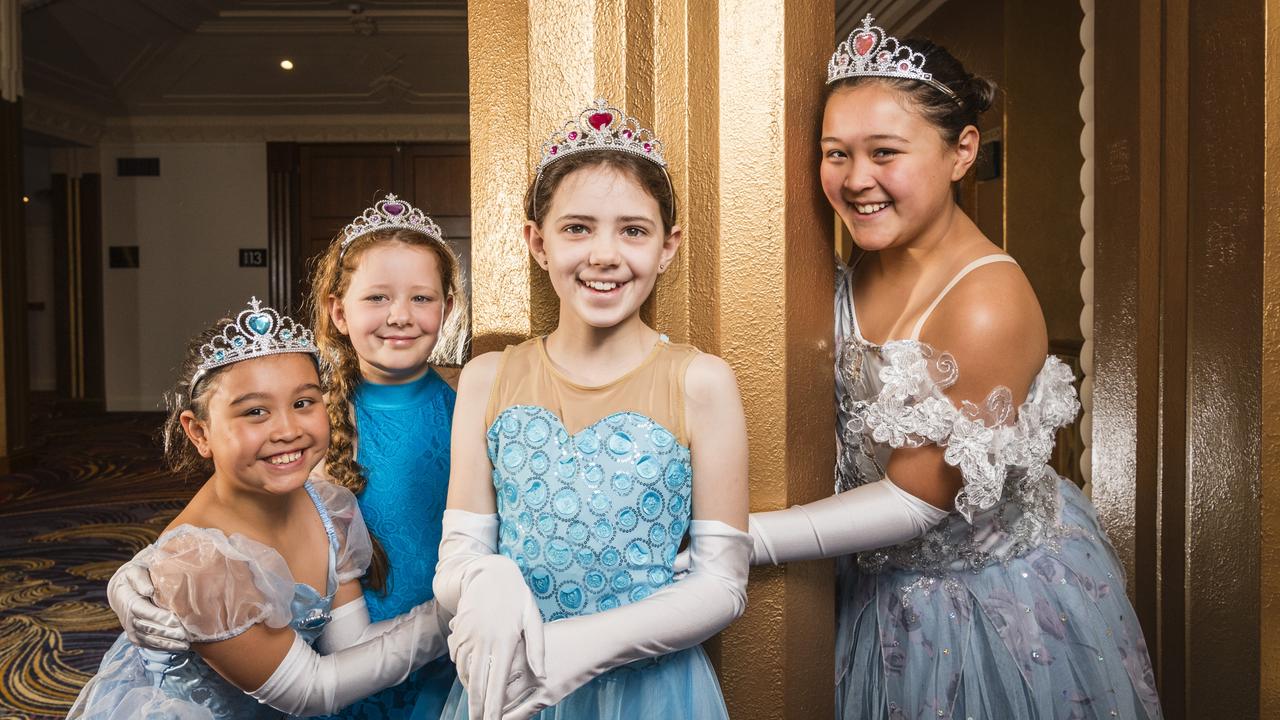 Excited for the Empire Theatre's 2024 musical, Rodgers and Hammersteins Cinderella are (from left) Luciana Londono, Amelia Cockburn, Alexa Cockburn and Mikaela Londono, Tuesday, October 31, 2023. Picture: Kevin Farmer