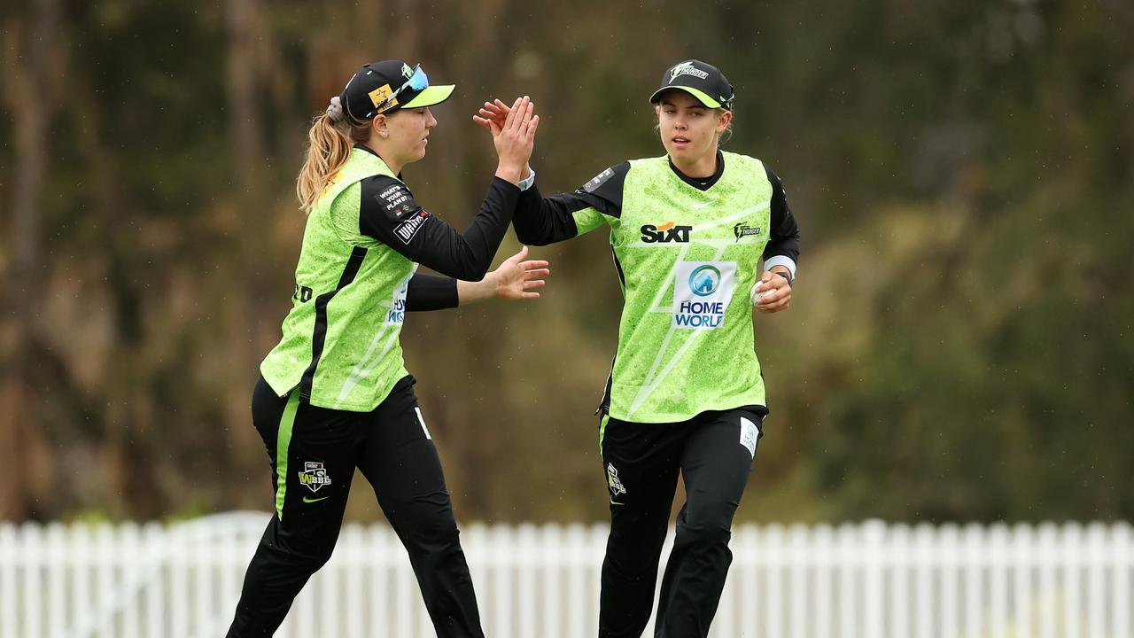 The Thunder was too good for the Renegades, with young gun Phoebe Litchfield taking two catches and producing a direct hit in the field. Picture: Matt King/Getty Images