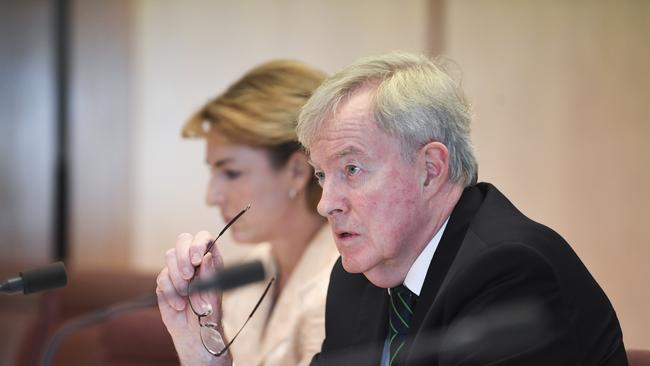 Australian Public Service Commissioner John Lloyd speaks during Senate Estimates last month. Picture: AAP