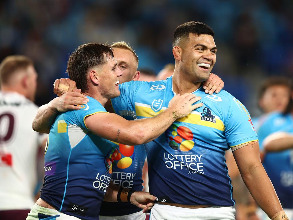 Fifita in happier times at the Titans. (Photo by Chris Hyde/Getty Images)