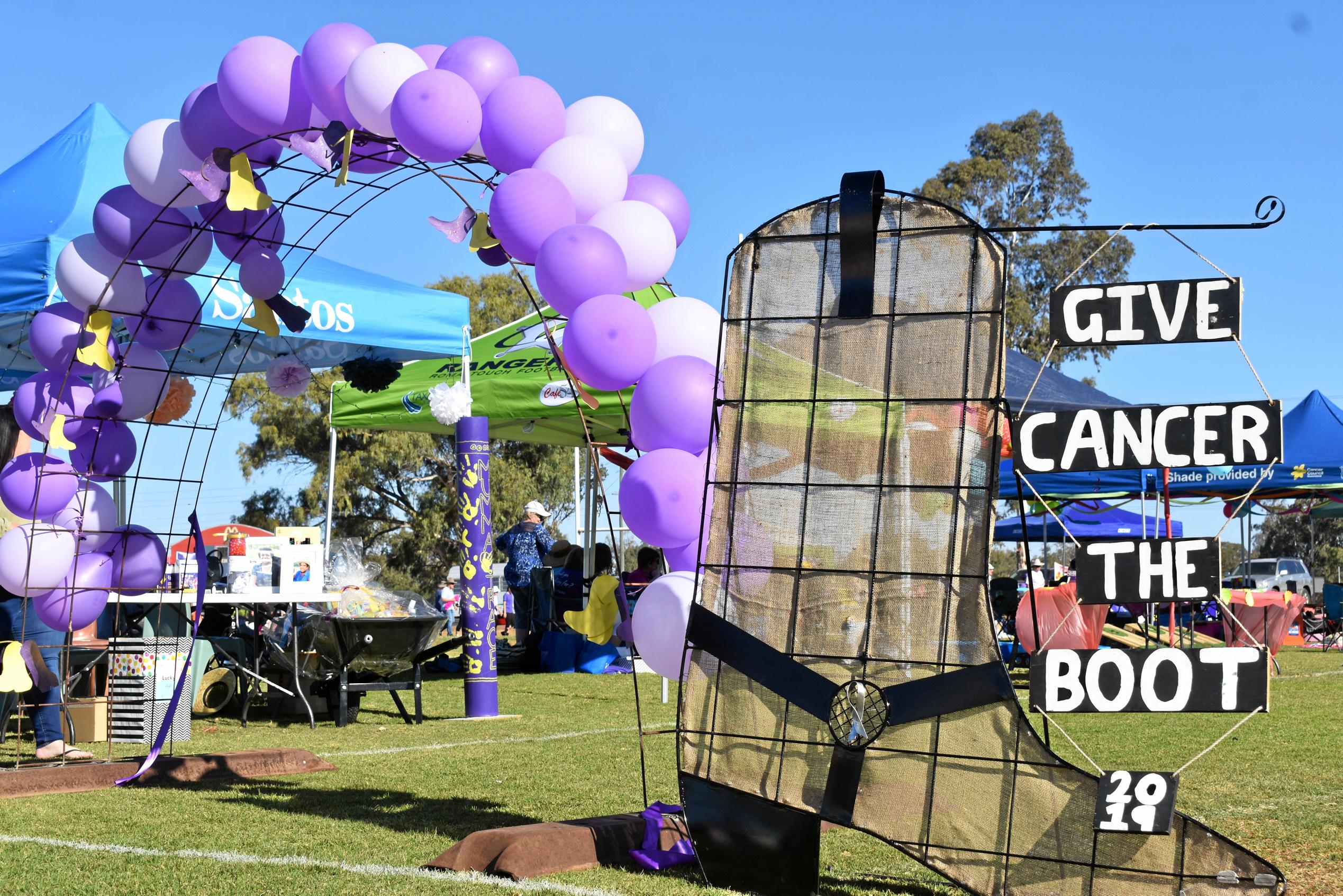 The theme of this year's Relay was 'give cancer the boot.'. Picture: Ellen Ransley