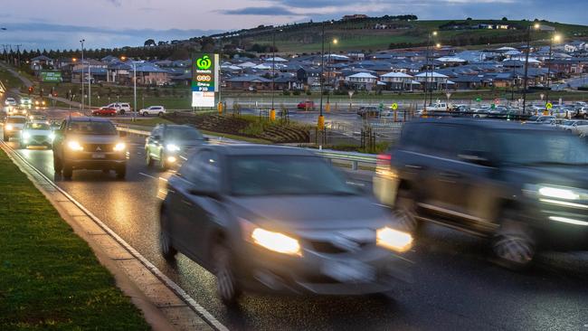 Peak hour congestion is now extending as far as in Vineyard Rd in Sunbury. File image: Jay Town