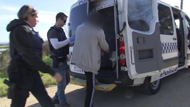A man was arrested nearby. Picture: Victoria Police