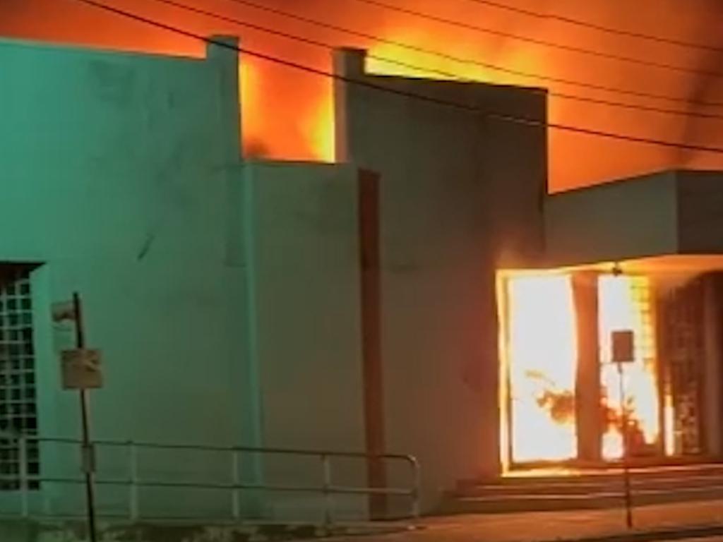 A rise in anti-Semitic attacks included the firebombing of Adass Israel Synagogue of Melbourne at Ripponlea. Picture: Supplied