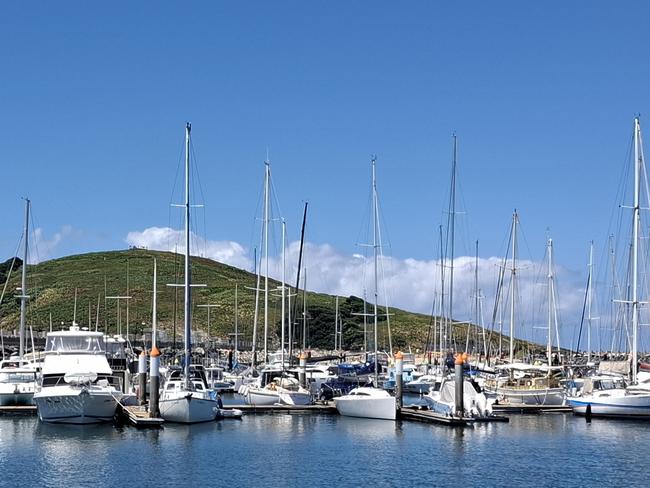 The boat harbour at Coffs Harbour International Marina 26 Feb 25.