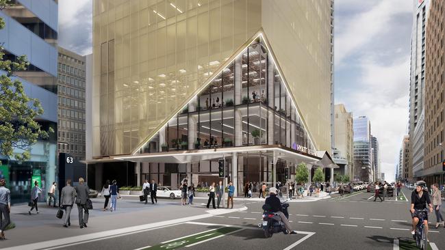 The proposed new Hyatt Regency hotel in Pirie Street.