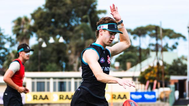 Joe Berry at Port Adelaide training. Picture: Port Adelaide FC