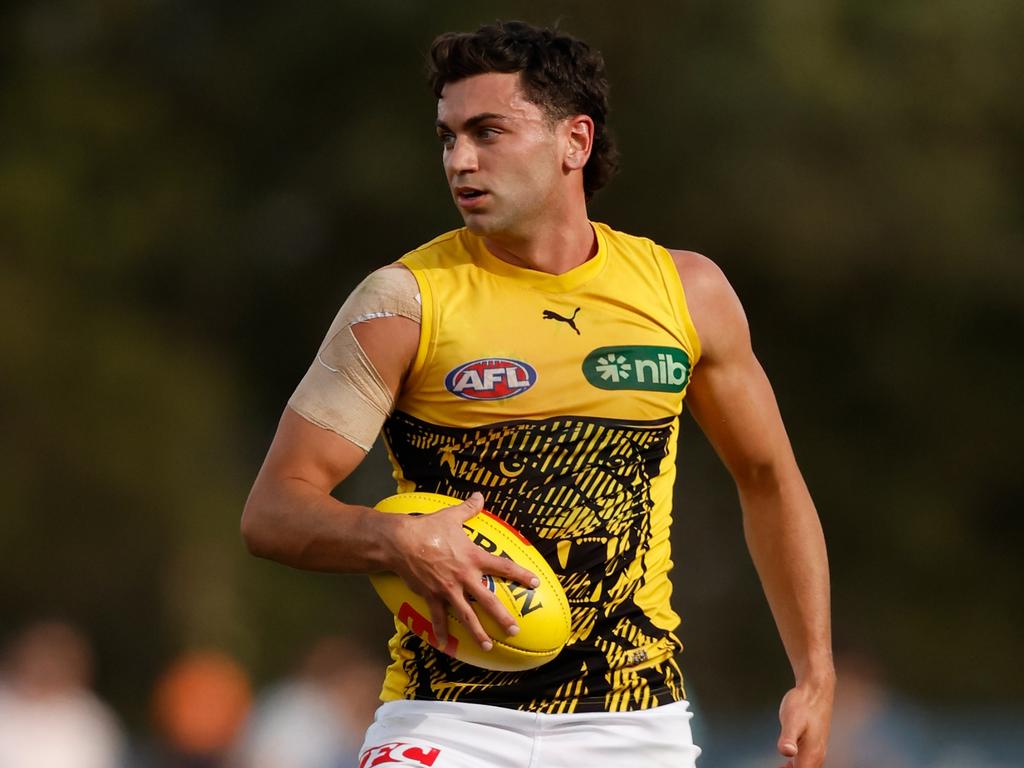 Tim Taranto begins life as a Tiger after moving from the Giants. (Photo by Michael Willson/AFL Photos via Getty Images)