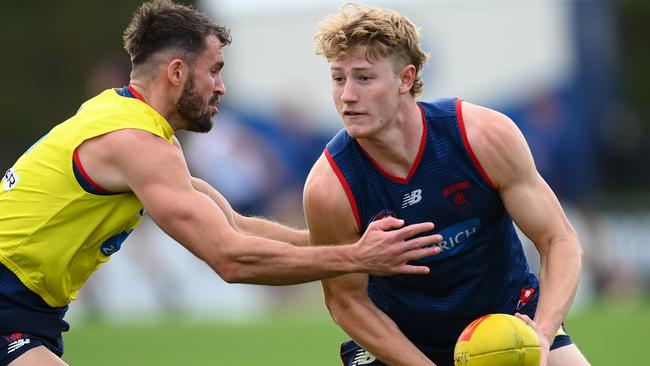 Jacob van Rooyen (right) will get his chance for the Demons this weekend. Picture: Quinn Rooney/Getty Images