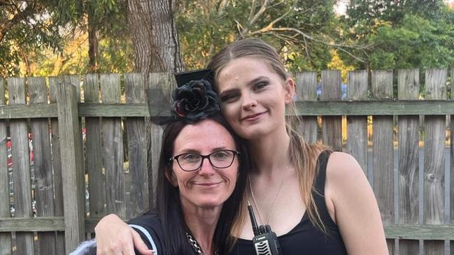 Kylie Johnson and missing girl (daughter) Pheobe Bishop. Picture Facebook
