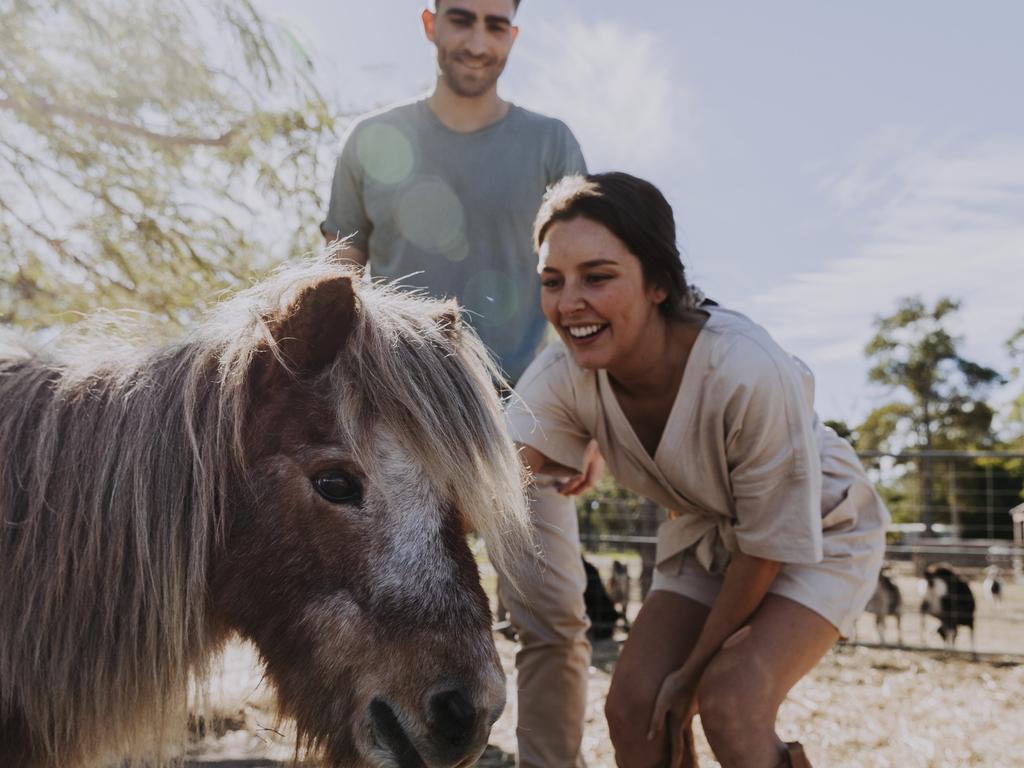 Splitters Farm, Queensland. Pedro and young couple. Unique rural camping &amp; farm stay experience.