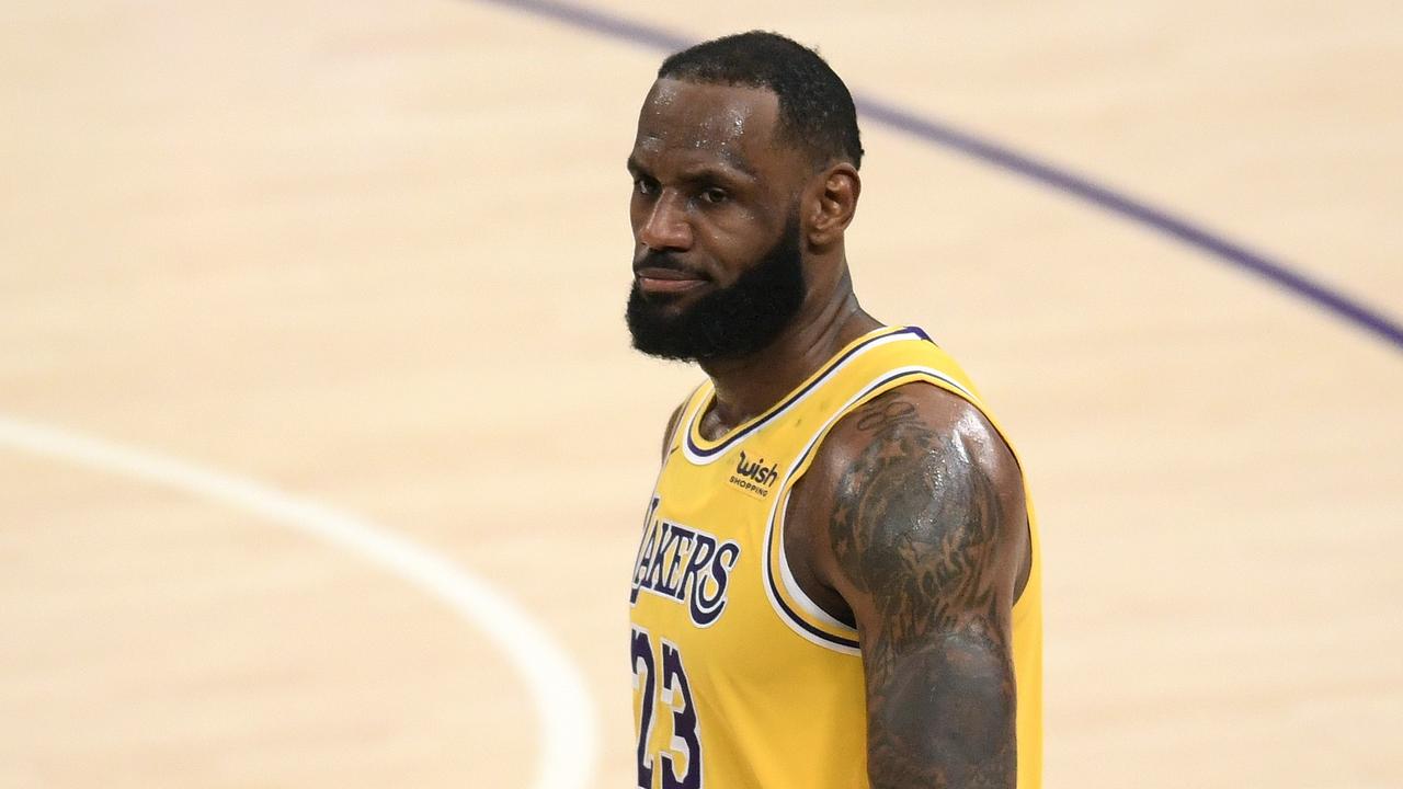 LeBron James hasn’t been outspoken on getting vaccinated. Harry How/Getty Images/AFP