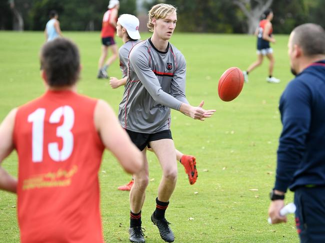 19/05/20 - Rostrevor College has two players - Ned Carey (pictured) and Xavier Tranfa - who are considered potential AFL draftees for 2020. Picture: Tom Huntley