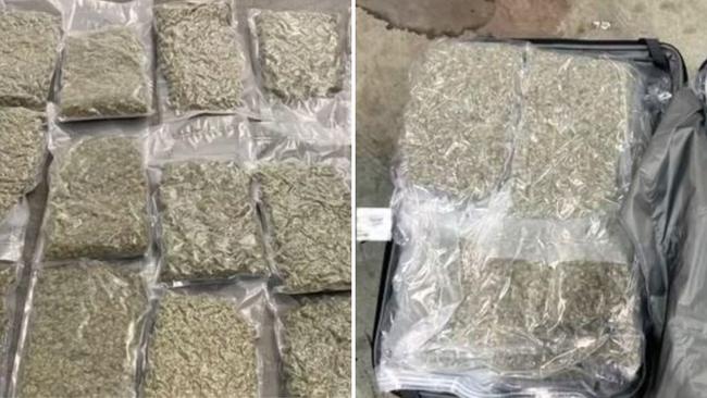 A man has been arrested over Adelaide Airport’s largest-ever cannabis bust. Picture: Australian Federal Police