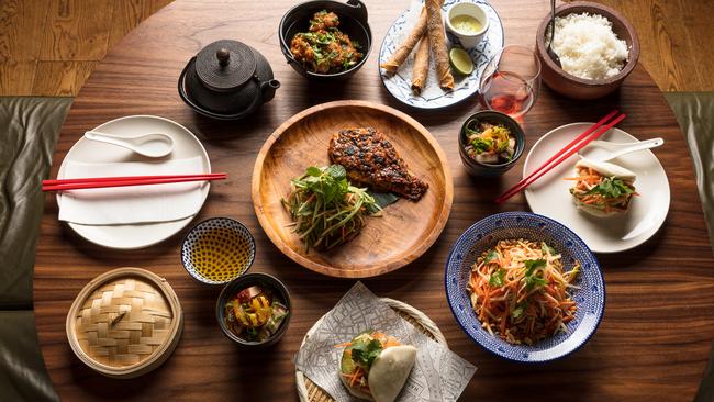 A beautiful spread at Madame Hanoi, at the Adelaide Casino.