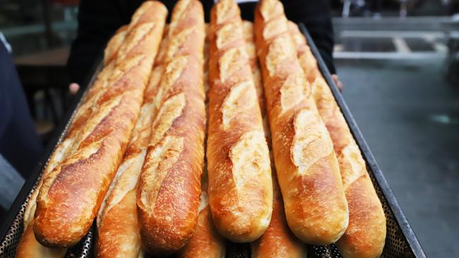 Freshly baked baguettes. Picture: Jenifer Jagielski