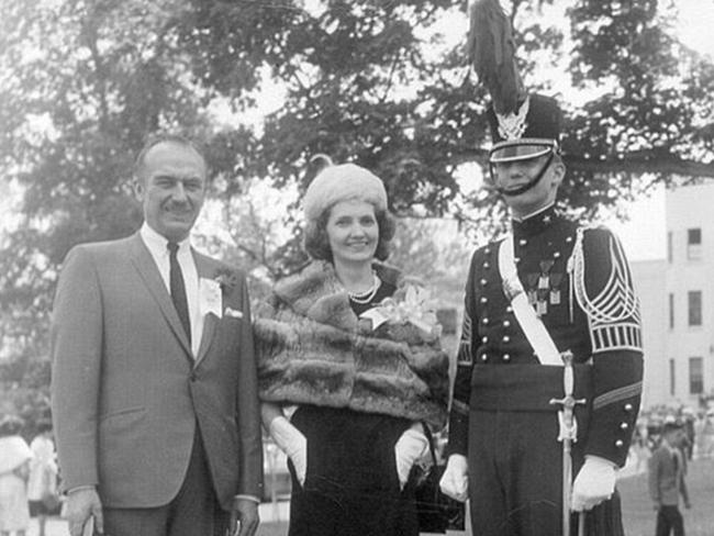 Donald Trump with his parents, Fred and Mary at the New York Military Academy. Picture: Donald Trump/Instagram
