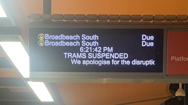 Trams suspended after technical difficulties on the Coast