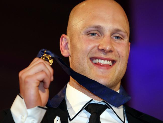 Ablett after winning the 2009 Brownlow Medal.