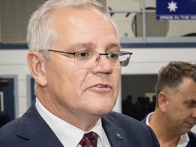 FEDERAL ELECTION TEAM 2022. LIBERAL BUS TOUR 11/4/2022. Prime Minister Scott Morrison in the seat of Gilmore visit Air Affairs AustraliaÃs Advanced Manufacturing Centre in South Nowra. The Hon Scott Morrison MP, Prime MinisterThe Hon Andrew Constance, Liberal Candidate for Gilmore with Mr Chris Sievers,  Air Affairs AustraliaPicture: Jason Edwards