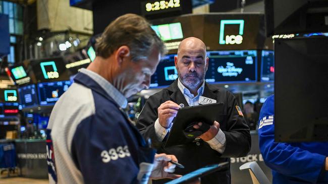 Fund managers are less bullish on US stocks. Picture: Angela Weiss/AFP