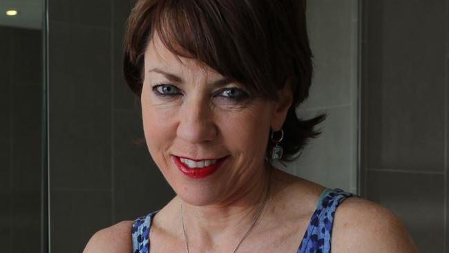 Kathy Lette pictured at the Hilton hotel in Sydney, story pointing to the second TV series of Puberty Blues. Pic - Britta Campion