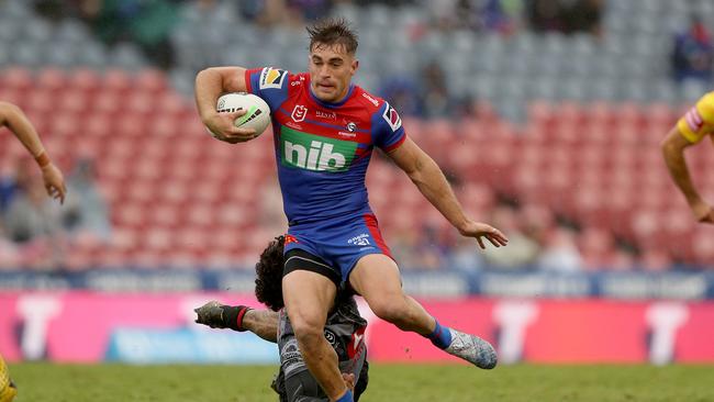 Connor Watson 2020 NRL Round 01 - Newcastle Knights v New Zealand Warriors, McDonald Jones Stadium, 2020-03-14. Digital image by Shane Myers � NRL Photos